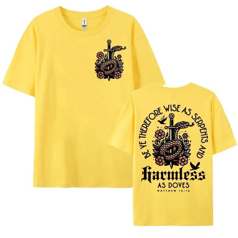 Mens Harajuku Christian Aesthetic T-shirt Bible Verse Religious Faithful Apparel Y2k T Shirts Man Women Casual Oversized T Shirt