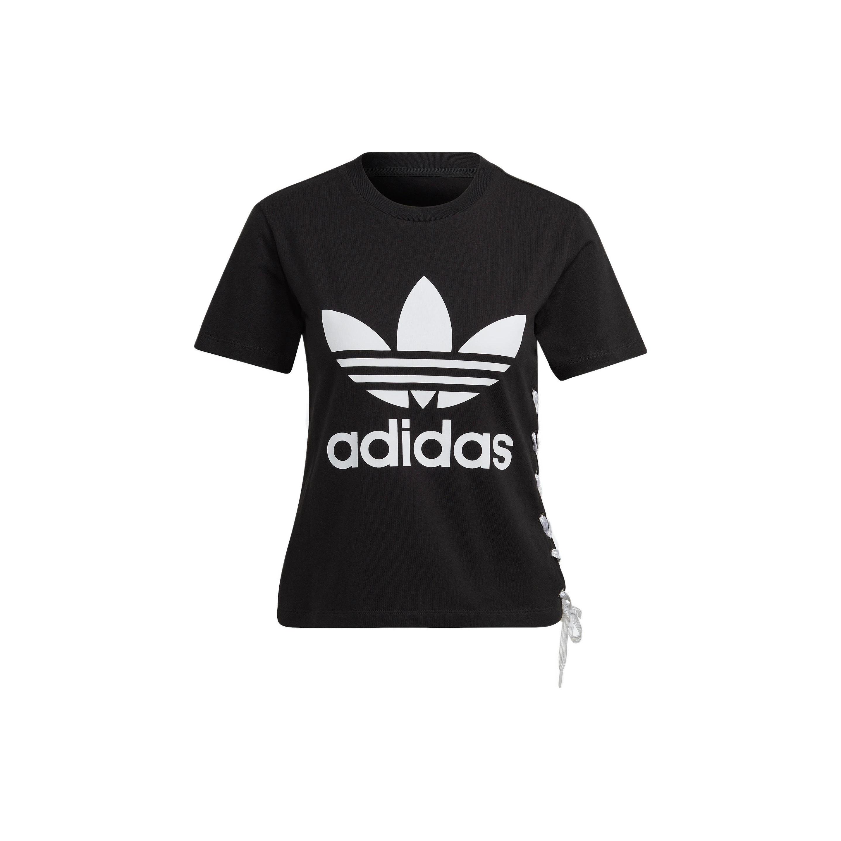 (WMNS) adidas Always Original Trefoil T-Shirt Asia Sizing  Black White  Women s HS2599 S