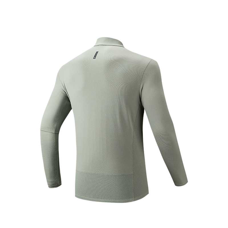Anta Fitted Long Sleeve High Neck Knitted Sweater Men tops 152545401-1