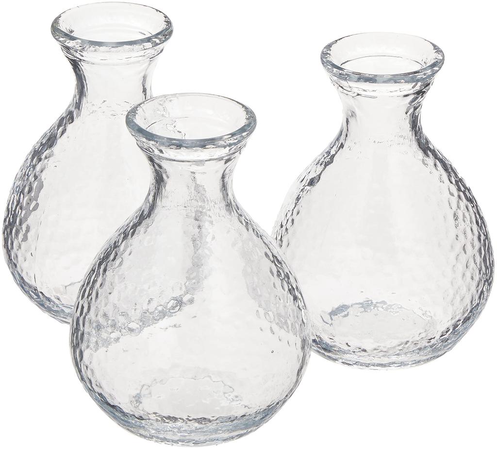 Yoshitani Glass Heat Resistant Edo Glass Kamakura Tokkuri Set of 3 KK-6139/3