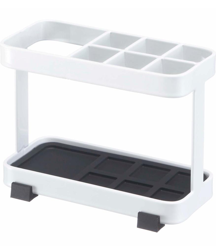 Yamazaki Tower Toothbrush W11 x D5 x Bathroom 6802 Stand, White, Approx. H8cm, Dimensions