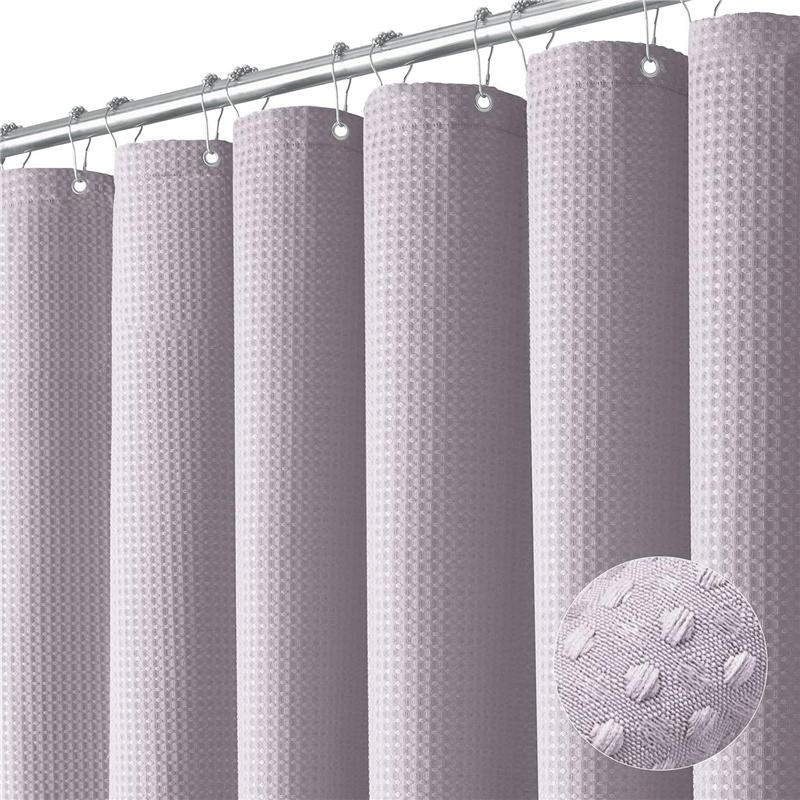 3D Thickened Waterproof Strap with Iron Hook Bathroom Mildew Proof Fabric Partition Curtain Shower Curtain