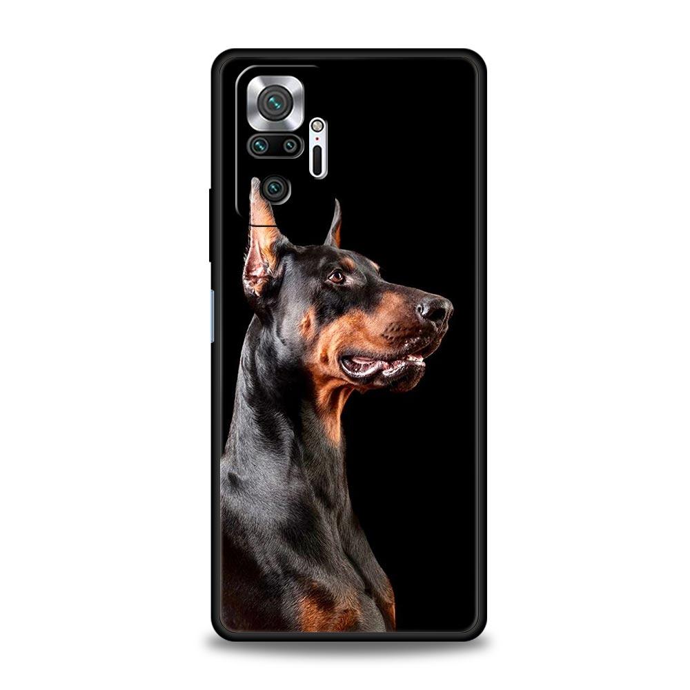 Doberman Dog Phone Case Cover for Redmi 14C 10C Note 15 14 13 12 10 11 K40 Pro Plus 5G Soft TPU Shockproof Shell Funda Capas Bag
