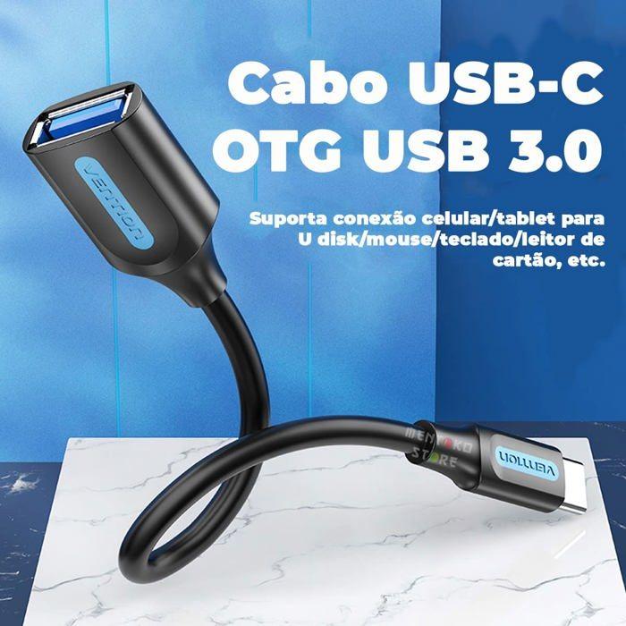 Adaptateur Type C - Vention - VECCVBB - USB 3.1 - OTG - 5 Gbps - 15 Cm