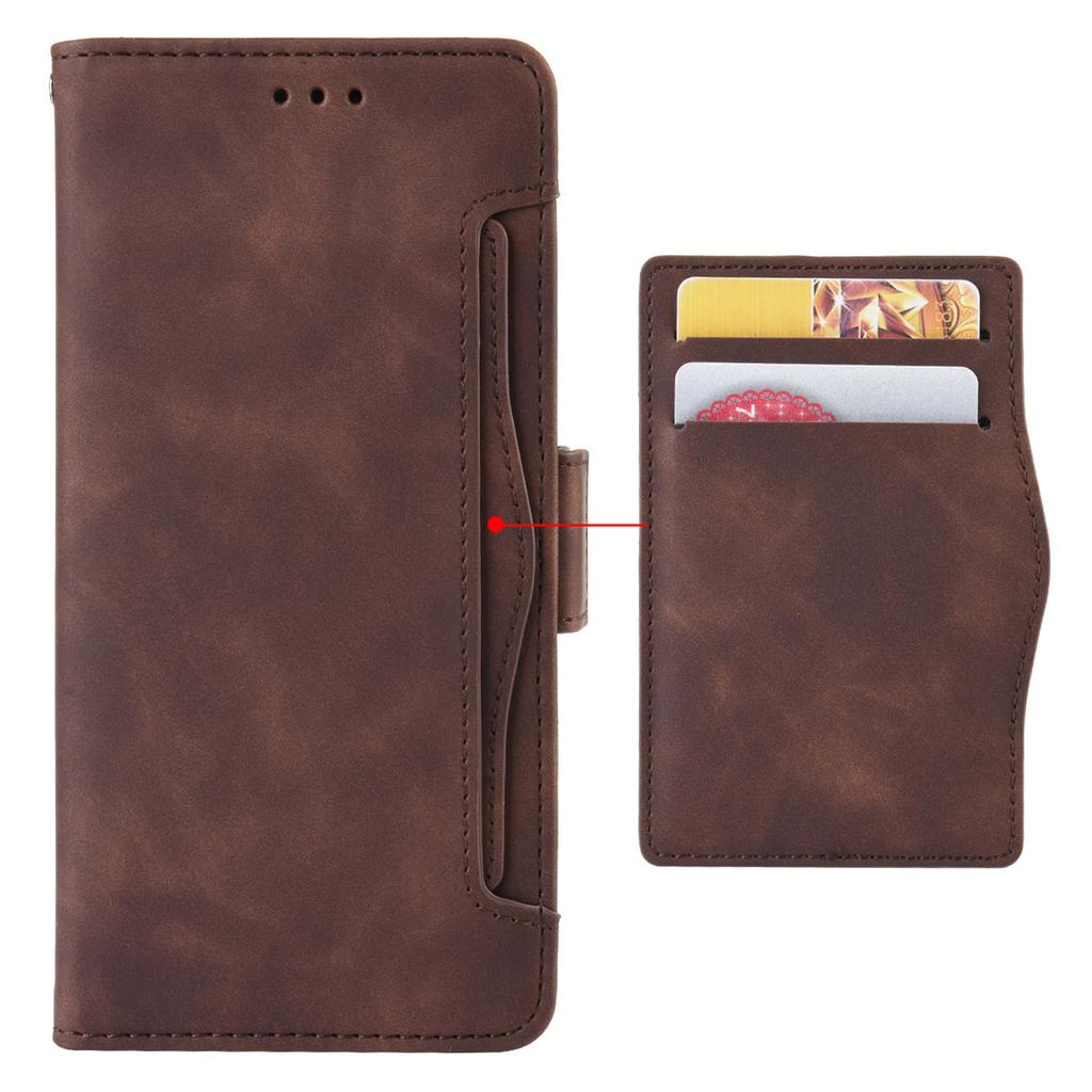 For Motorola Moto G84 5G Case Multiple Card Slots Anti-drop Leather Phone Cover