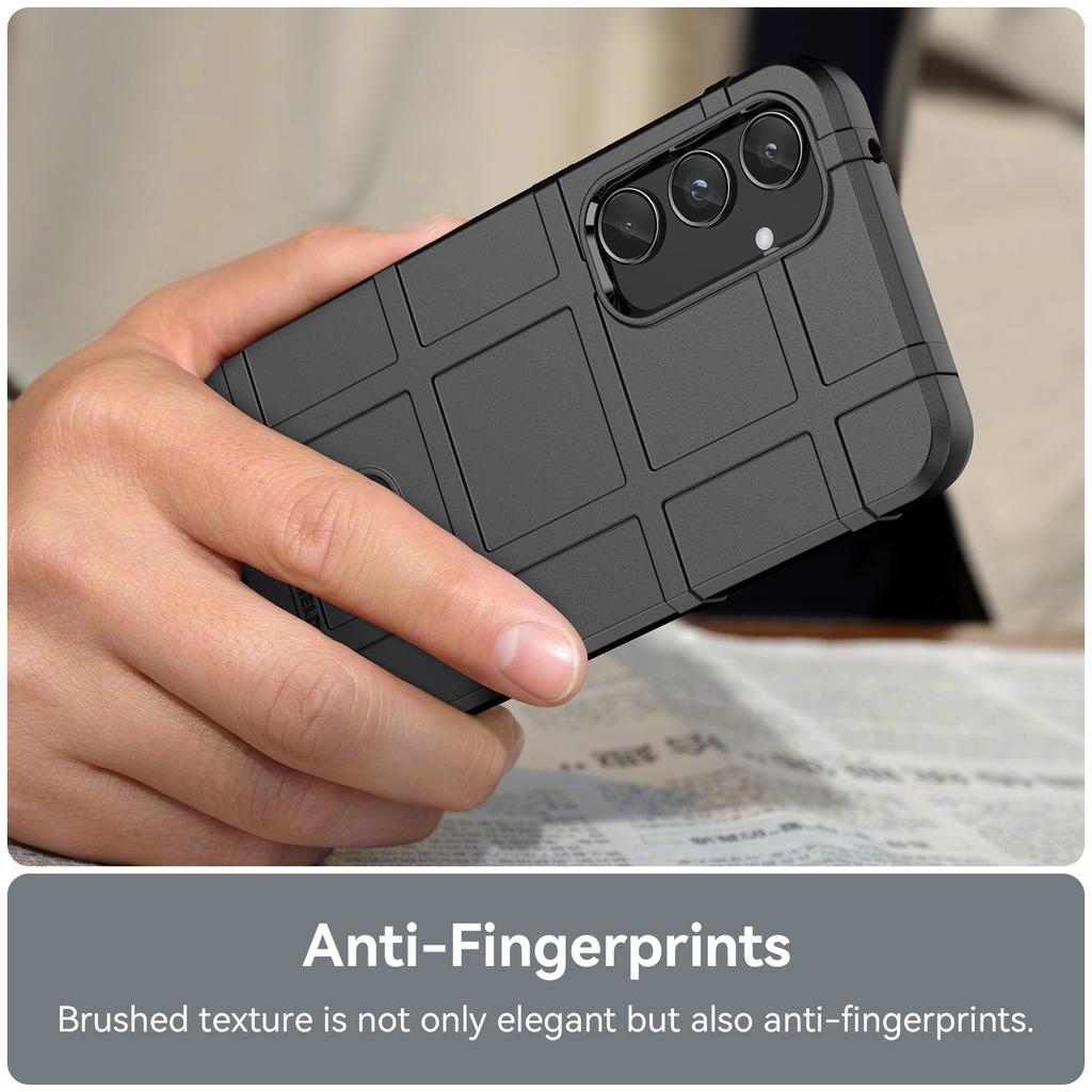 For Samsung Galaxy A55 5G Case Anti-Scratch Square Grid TPU Shell Phone Cover
