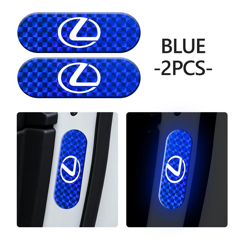 QGVLA1 For Lexus Car Door Safety Warning Reflective Mark 3D Sticker RX350 IS250 IS200 GS300 LX570 RC350 UX250h ES350