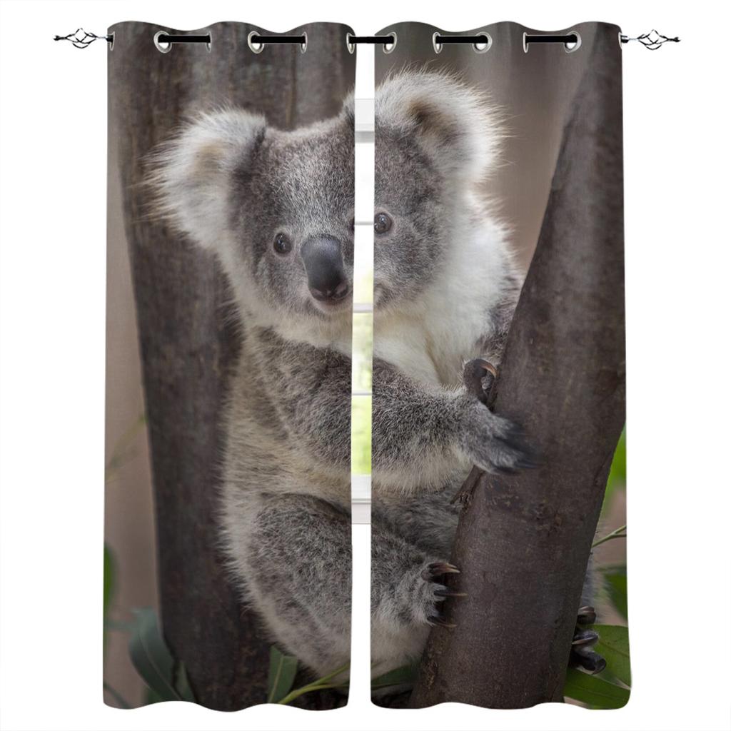 Polar Bear Reef Dark Clouds Home Decor Window Curtains Bedroom Kitchen Curtain Panel Curtains for Living Room