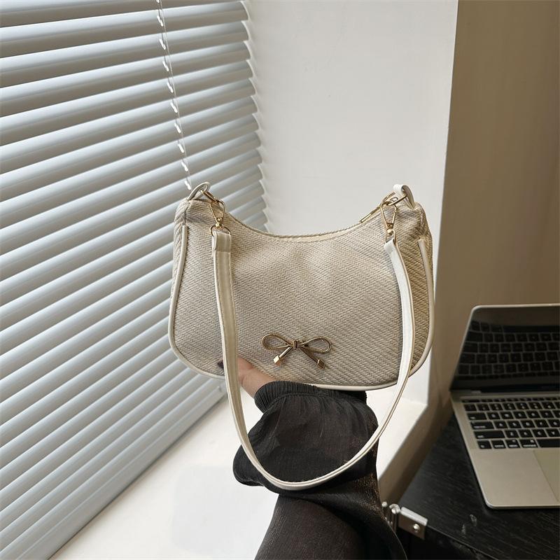 Neue modische, praktische, lässige und schöne Schleife Temperament vielseitige Pendler tragbare Schulter Achseltasche