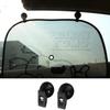 2pcs/Pair Car Interior Window Mount Black Suction Cap Clip Plastic Sucker Removable Holder for Sunsh