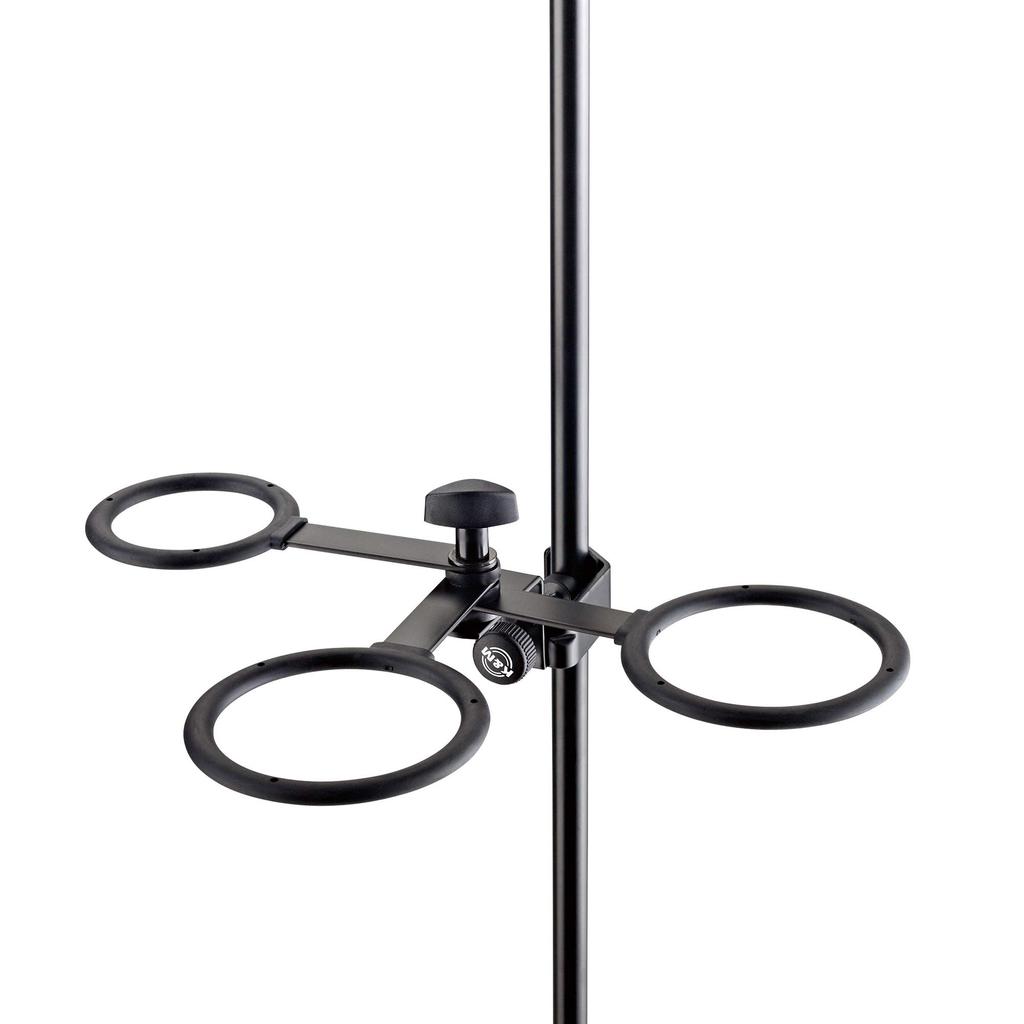 Konig Meyer Triple Mute Holder for Trumpet To Flugelhorn Black and Reliable Made In & (K&M) Clamp-type [15910] Color [Traditional Germany]