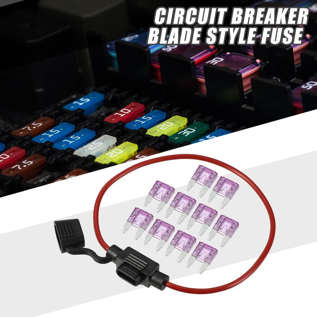 Ein ABSOPRO Sicherungshalter 3A Mini-Sicherung 16 AWG Sicherungshalter Wasserdicht
