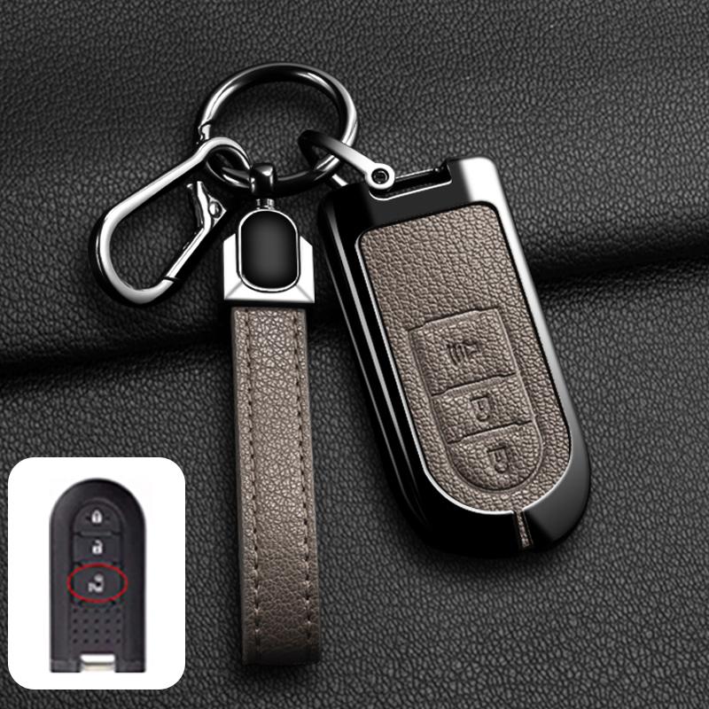 Styling Mouldings Zinc Alloy Car Key Case Cover Holder For Toyota Rush Passo Pixis Joy Epoch Daihatsu Tanto LA600S Moovecanvas L