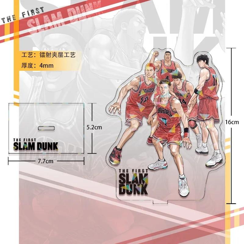 SLAM DUNK Standing Anime Laser Stand Action Figure Doll Sakuragi Hanamichi Kaede Rukawa Model Plate Holder Desk Decor Fan Gift