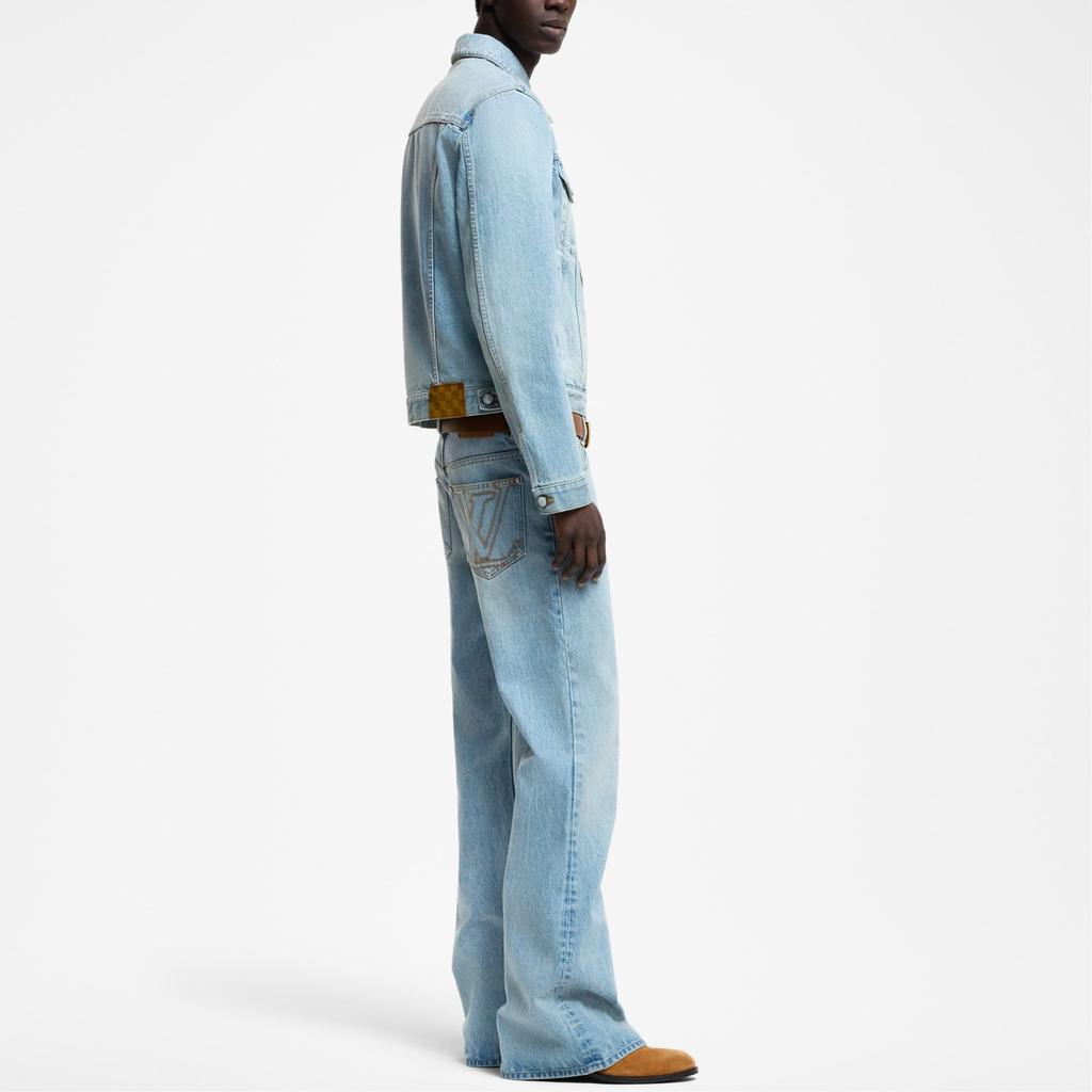 LOUIS VUITTON Denim Trucker Jacket 1AGINX