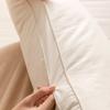 Soft Cotton-Feel Hotel Pillow With Ultra-Fine Microfiber Fill Lightweight Plush Comfort Single Bed 48x74cm Pair