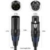 XLR4 Cable Microphone Cable 4 Pin Male To Female Extender Cord for Studio Recorder Mic Mixers LED Light Speaker System