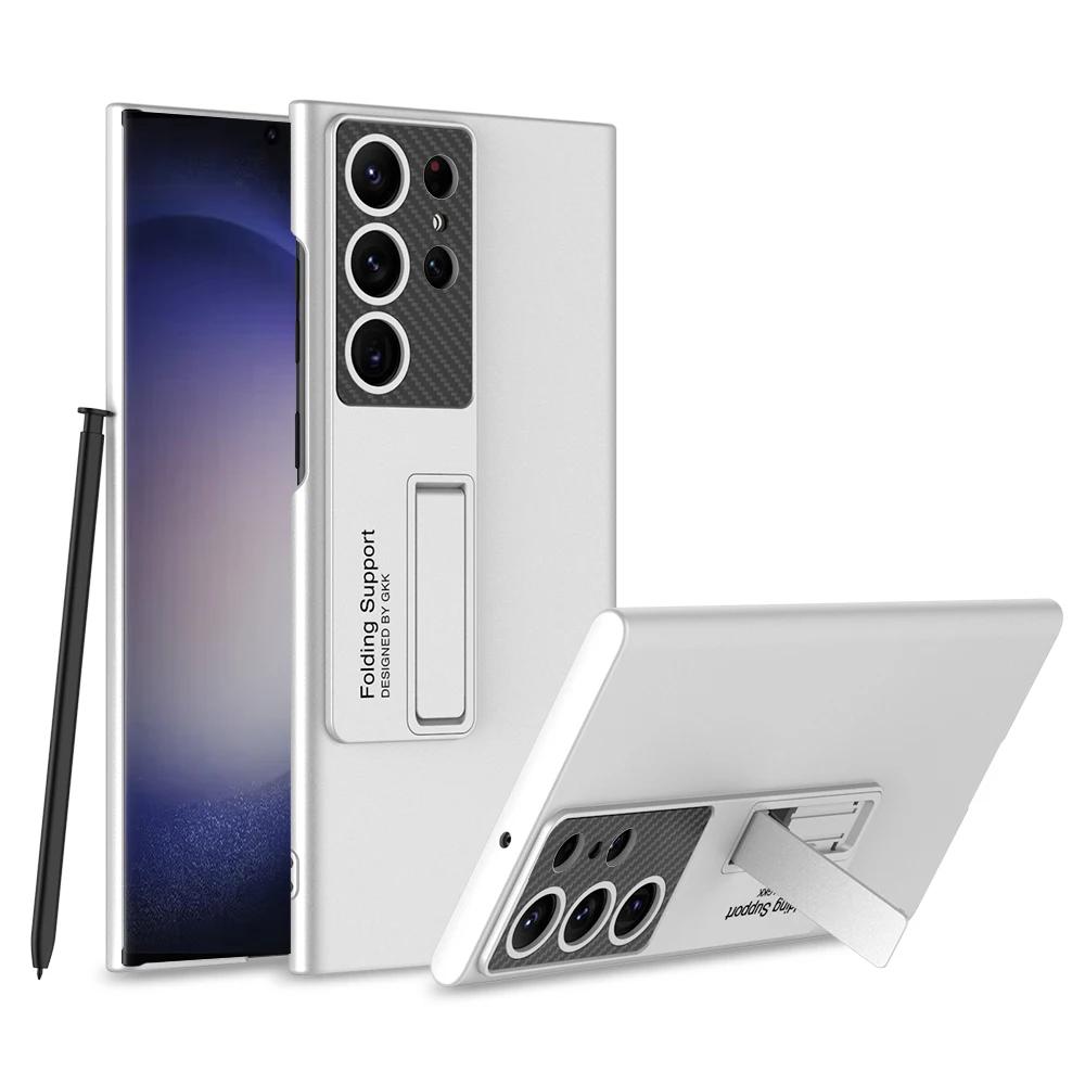 

Чехол для Samsung Galaxy S24 Ultra S23 S22 Plus, приятный для кожи, ультратонкий матовый кронштейн, противоударный защитный чехол, аксессуар в твердом переплете for Galaxy S22 Ultra&case only(no pen)