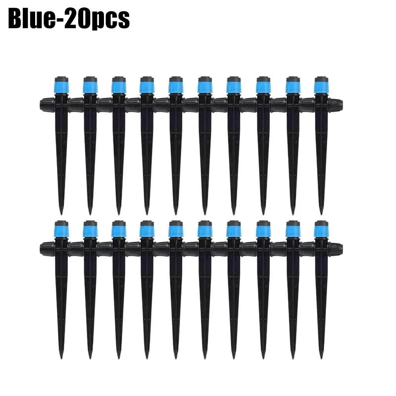 5/50PCS Spiked Dripper Sprinkler 8 Hole Drop Emitter All Round Scattering Sprinkler Garden Flower Watering Irrigation Supplies