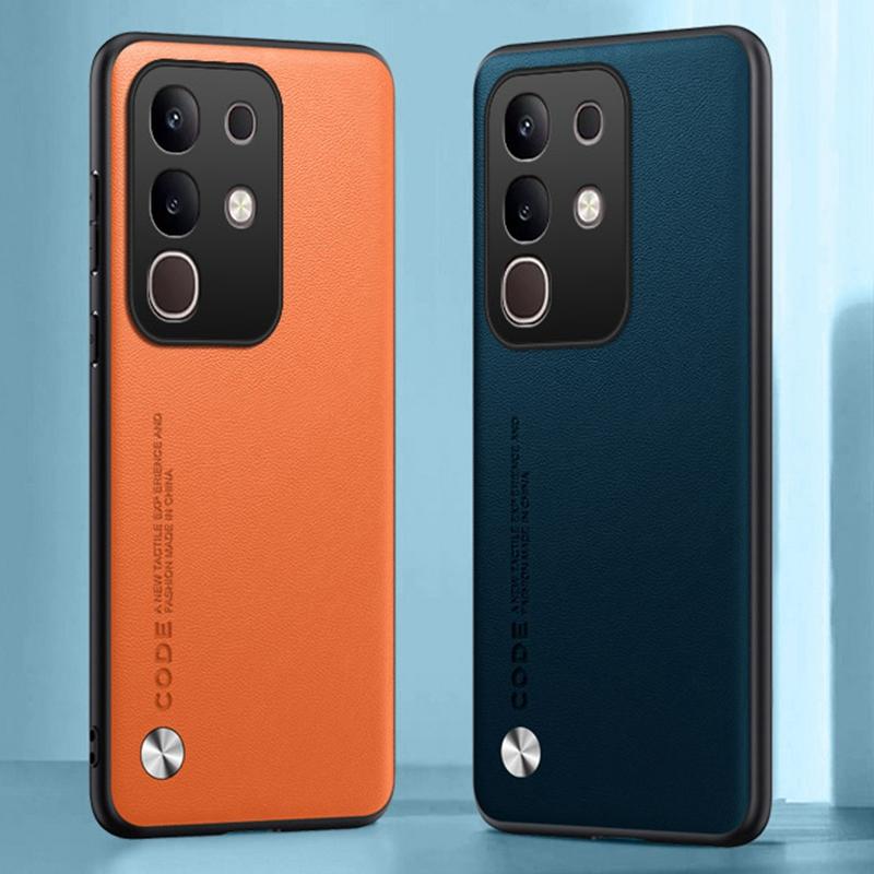 Luxuriöse PU-Lederhülle für Vivo Y29 4G Rückseite Matte Silikon Stoßfest Vollschutz Handyhülle für Vivo T4X Coque