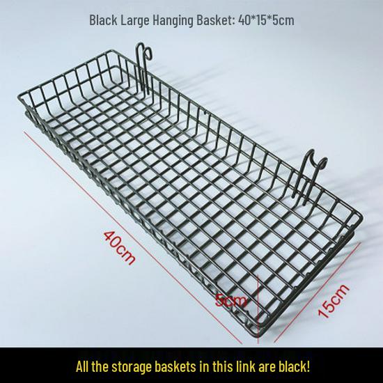 Bold Black Wire Mesh Wall Grid for Photo Display, Shelving, and Storage