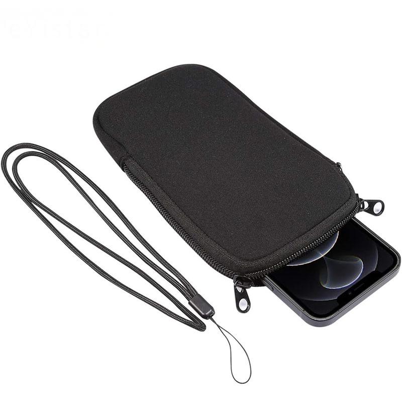 

Universal Dustproof Phone Pouch with Lanyard and Power Bank Storage чорний