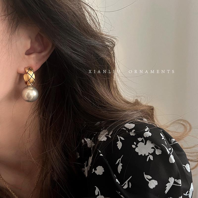 

Крупные ретро серьги из серебра 925 пробы с нишевыми ушными пряжками для женщин