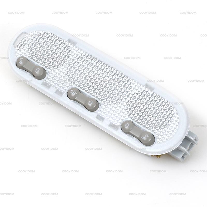 1PCS 3-Botton Car Interior Dome Reading Light Ceiling Lamp For Nissan Qashqai Sunny Micra / March Renault Dacia