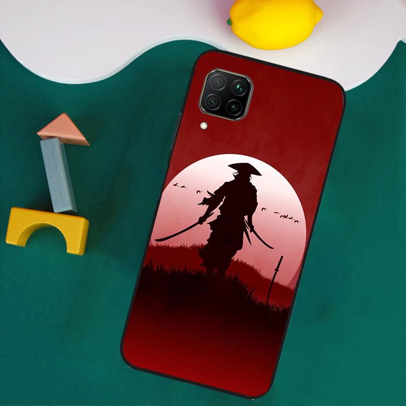 Japan Ninja Samurai Red Sun For Huawei Nova 9 10 SE 8i 11i 12i 12s Y60 Y61 Y70 Y90 Y72 Y73 Y91 P60 Pro P40 P30 Lite Case