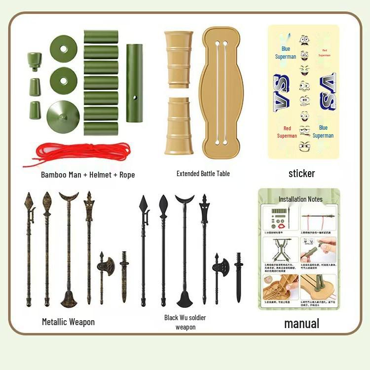 Bamboo Battle Toy Set for Kids: DIY Handmade Kit for Sixth Graders