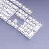 Jelly Texture Keycaps Set: Side-Engraved MDA Profile, 132 Keys, Transparent Outer Layer, Solid Color Inner Layer