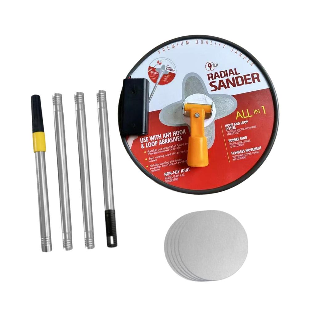 Pole Sander for Drywall Handheld with Extension Pole Labor Saving with Light