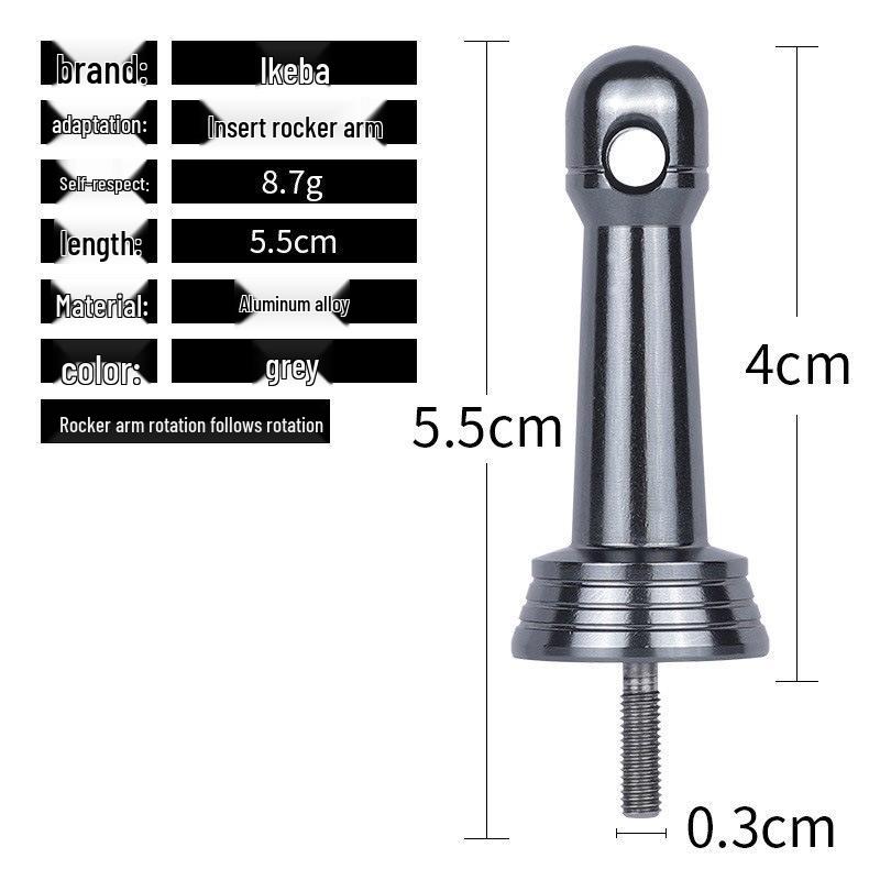 Ikejin Aluminiumlegierung Spinnrad Balancebalken für Angelrollenmodifikation