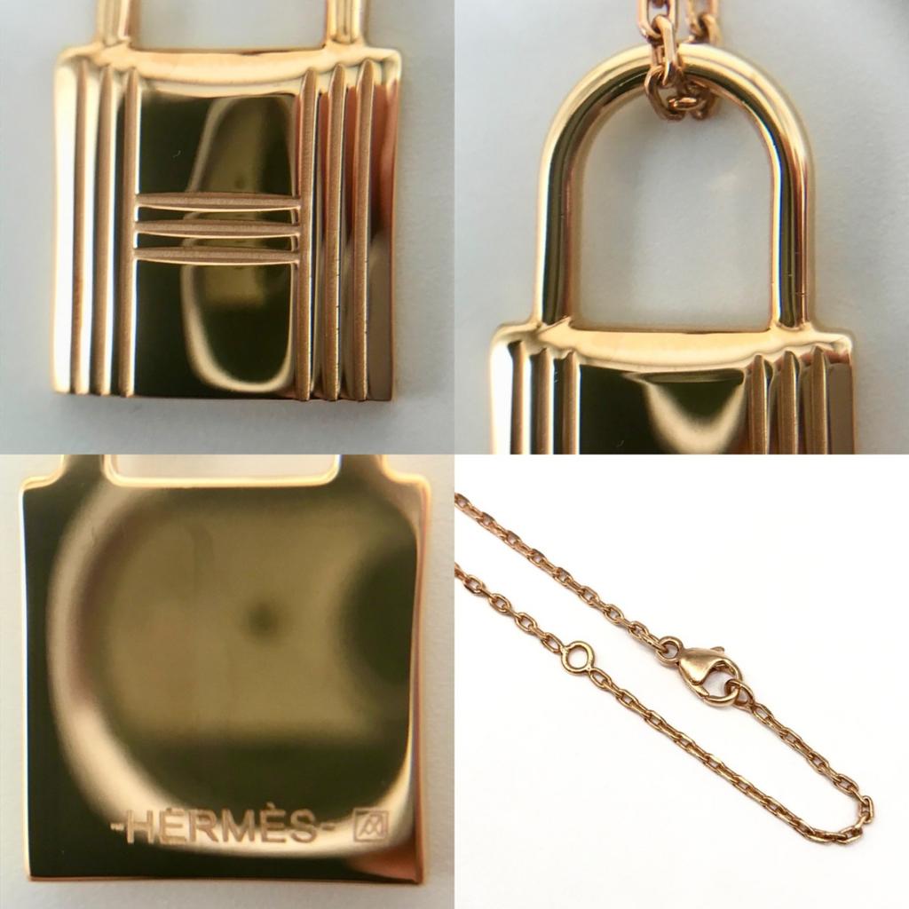 Used HERMES OkeleyNecklace leather Women