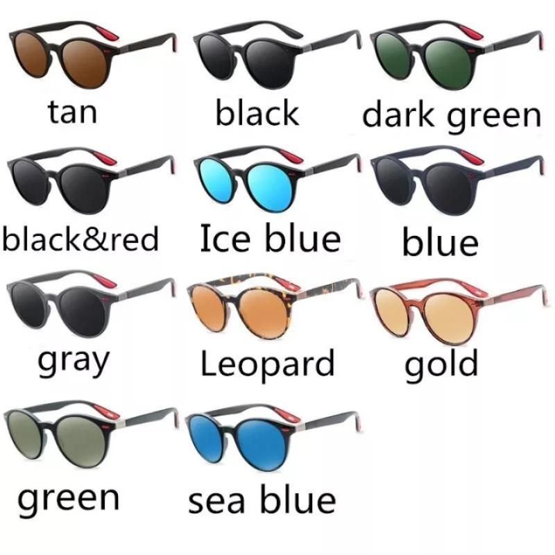 Retro Sunglasses Men Women Fashion Round Ultralight UV400 Sun Glasses Brand Design Fishing Shades Eyewear