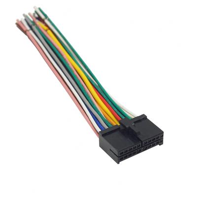 Wiązka przewodów radia samochodowego 20-pinowy adapter do okablowania audio CD DVD kabel łączący wtyk T przewód zasilający części modyfikowane akcesoria