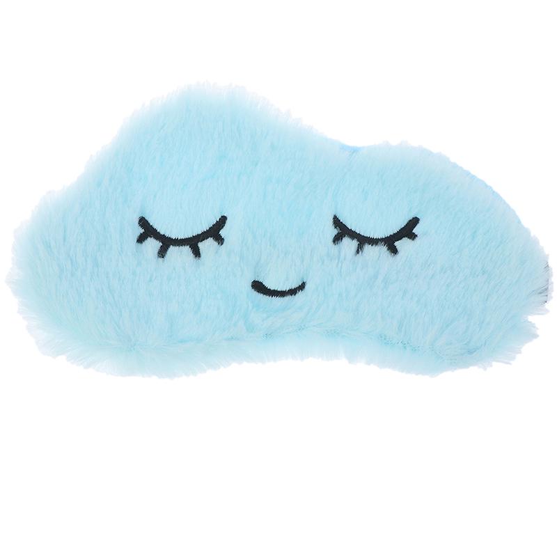 

Маска для глаз с повязкой на глаза, мультяшная маска для глаз, ресницы, тени для сна, повязка на глаз для сна синий