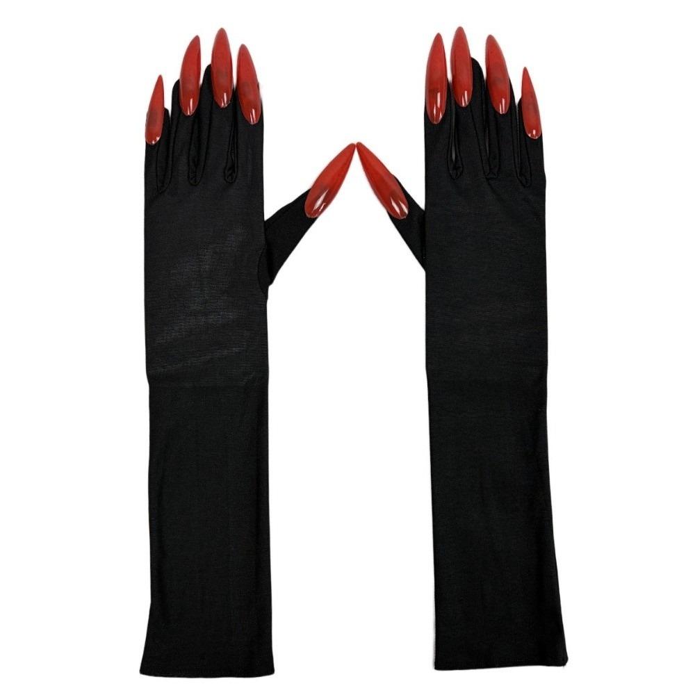 Fancy Props Halloween Cosplay Gloves Long Nails Ghost Claw Mittens  Cosplay Performance