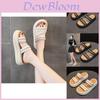 Stylish Summer Platform Slides For Women With Rhinestones Comfortable Non-slip Design