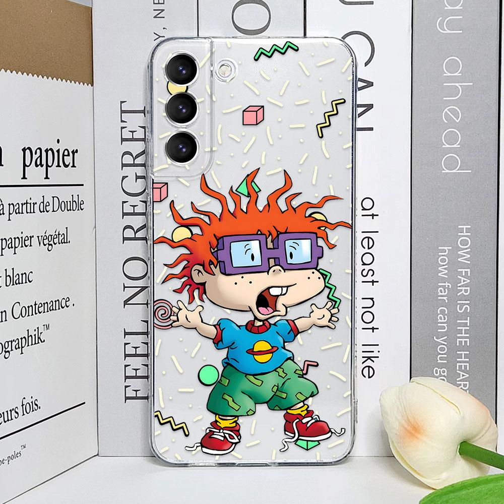 Cartoon Lustig R-Rugrats Handyhülle für Samsung Galaxy S25 S24 S23 Ultra S22 Plus S21 S23 FE Transparent Weiche Hüllen Fundas Coque