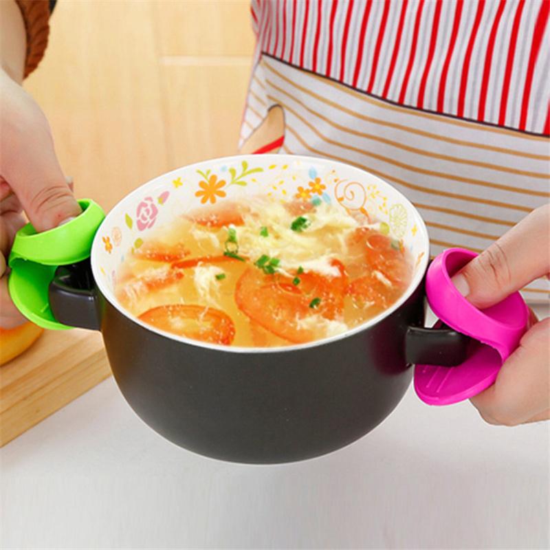 Microwave Oven Insulation Clip Kitchen Silicone Insulation Gloves Silicone Mini High Temperature Anti-Scalding Finger Cots