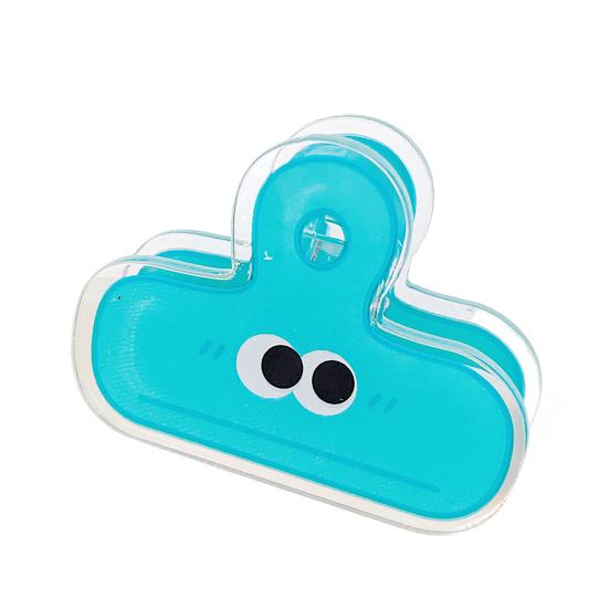 Милі акрилові затискачі для пакетів з великими очима, багаторазові затискачі для пакетів зі снеками, пластикові затискачі з міцним захватом для організації паперових документів, для офісу, школи, дому