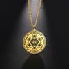 Arcangelo Metatron Angelo della Vita Sigillo Salomone Collana Uomo Kabbalah Amuleto Acciaio Inossidabile Gioielli Vichinghi