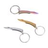 New Stainless Steel Mini Folding Knife Ultra Small Portable Pocket Knife Express Open Box Keychain EDC Small Folding Knife