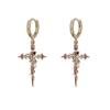 Heißverkaufte neue Produkte Dornen-Serie Kreuz-Ohrringe, süße und coole High-End-Ohrringe, Nischen-Dunkelheit neue Ohrstecker