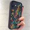 Exotic Sandstone Staircase iPhone 15/16/17 Case with Black Groove Design