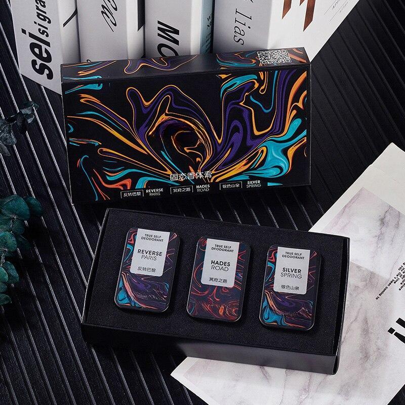 Neutral Perfume Fresh and Deodorizing Solid Balm for Men and Women Portable Fragrance Long-lasting Solid Perfume Cream Set Deodorant