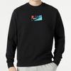 Nike Letter Crewneck Casual Long-Sleeve Sweatshirt for Men Black