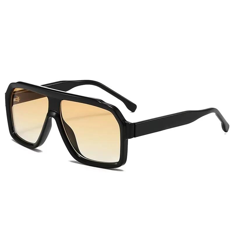 Classic Oversized Square Sunglasses Men  Luxury Brand Trendy Big Frame Goggles Eyewear Stylish Sun Glasses For Ladies Uv400