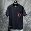 8015 CHROME HEARTS 2026 Sommar Ny Högkvalitativ Bomull Rund Hals Lös Stor Storlek Herr- och Dam-T-shirt Par-T-shirt